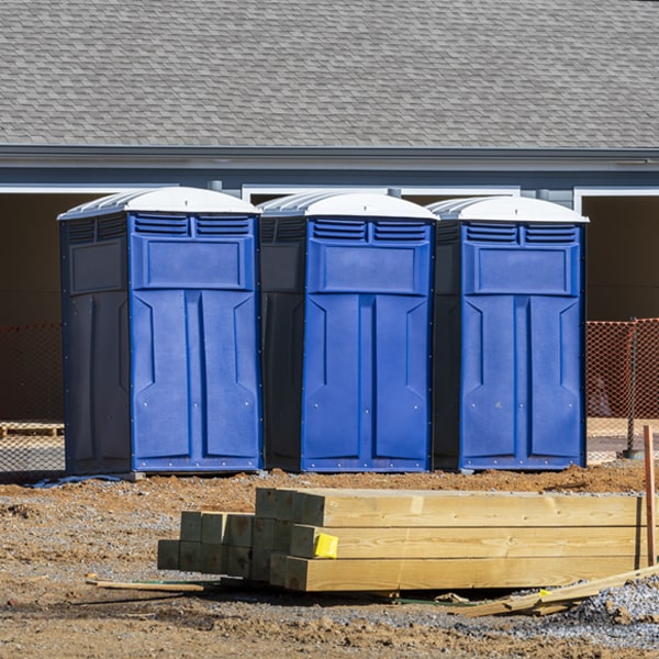 how often are the portable toilets cleaned and serviced during a rental period in Feather Sound FL